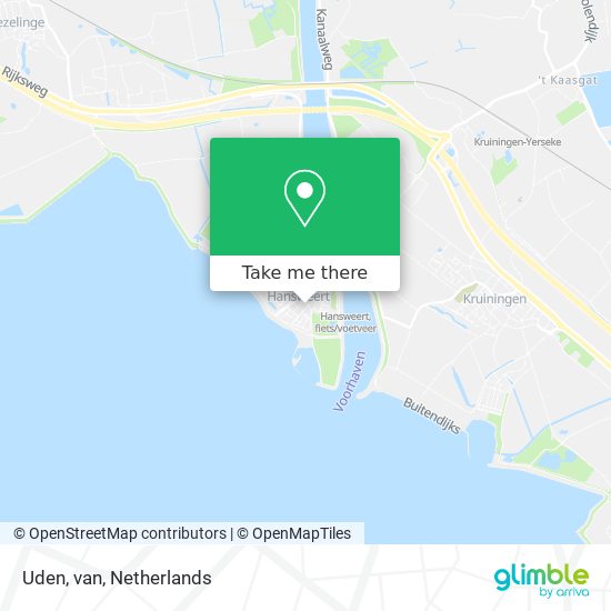 Uden, van map