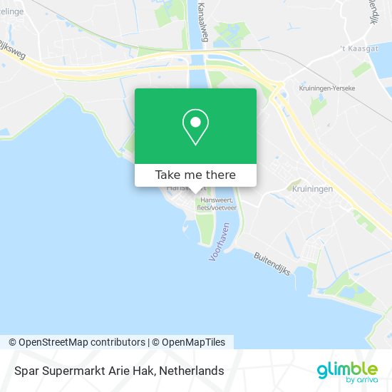 Spar Supermarkt Arie Hak map