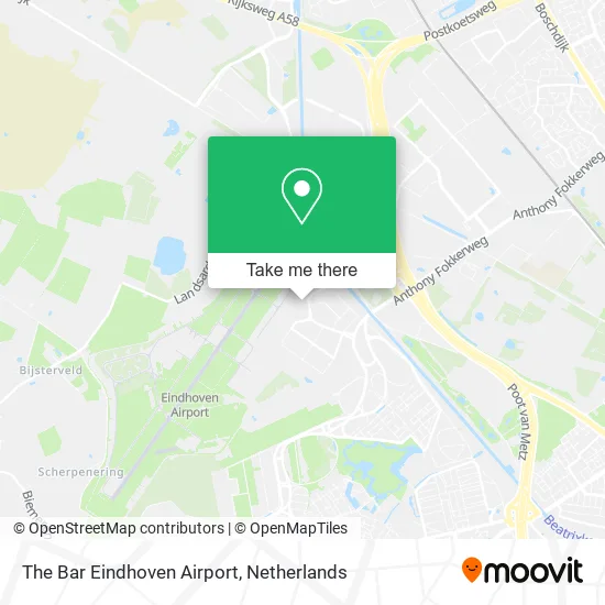 The Bar Eindhoven Airport map