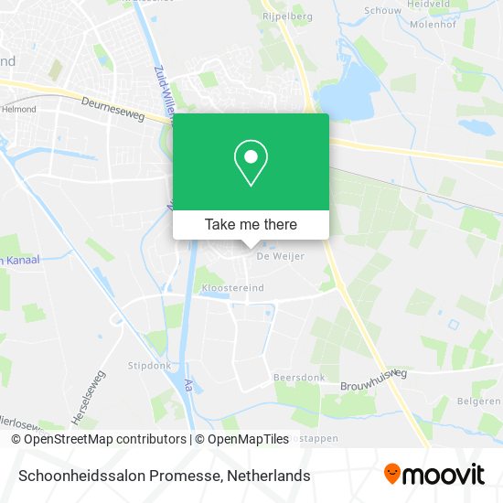 Schoonheidssalon Promesse map