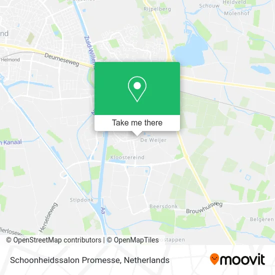 Schoonheidssalon Promesse map