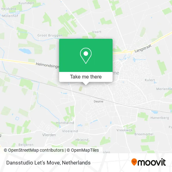Dansstudio Let's Move map