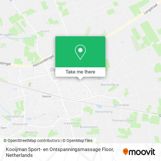 Kooijman Sport- en Ontspanningsmassage Floor Karte