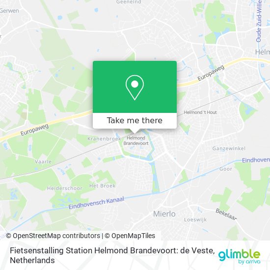 Fietsenstalling Station Helmond Brandevoort: de Veste map