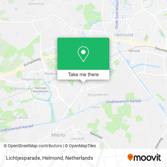 Lichtjesparade, Helmond map