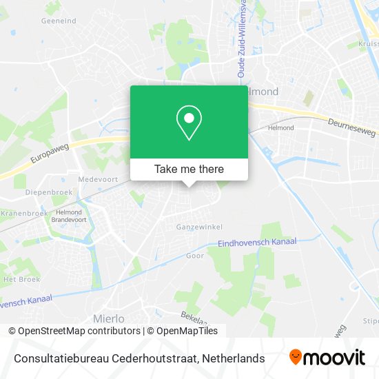 Consultatiebureau Cederhoutstraat Karte