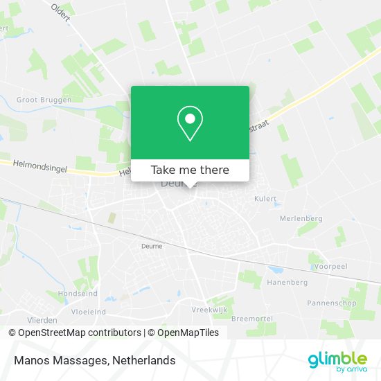 Manos Massages map