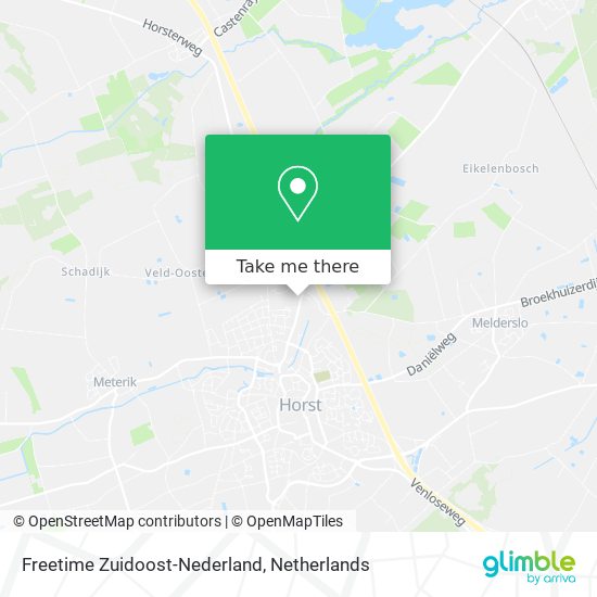 Freetime Zuidoost-Nederland map