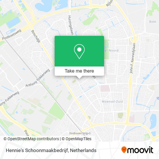 Hennie's Schoonmaakbedrijf map