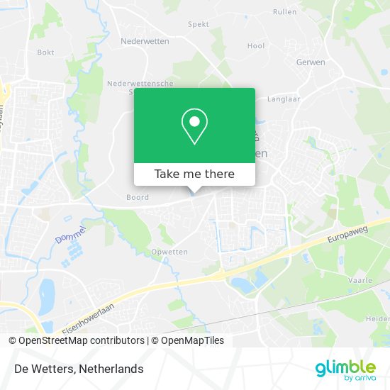 De Wetters map