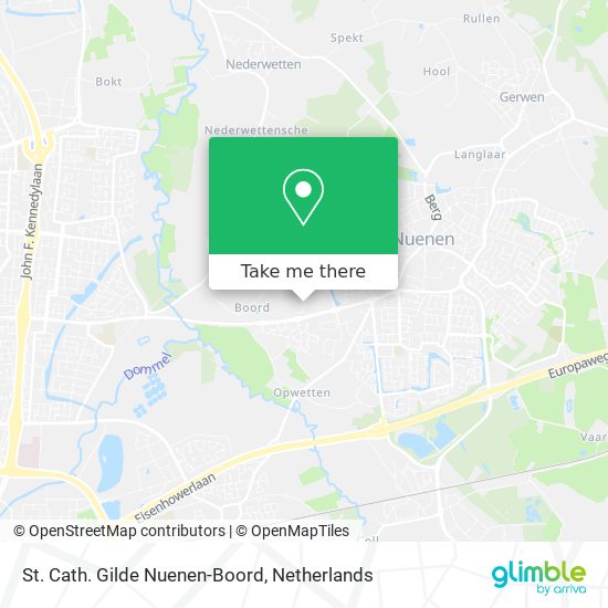 St. Cath. Gilde Nuenen-Boord map