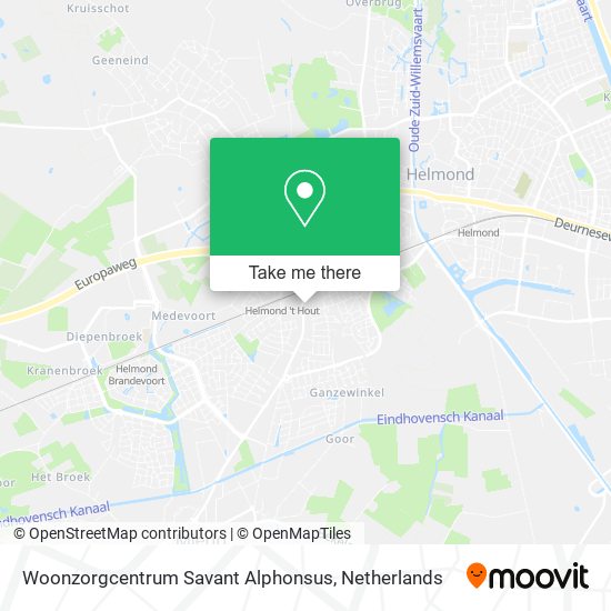 Woonzorgcentrum Savant Alphonsus map