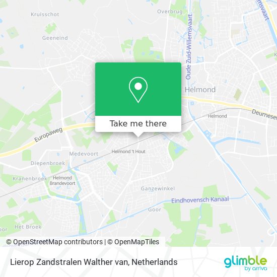 Lierop Zandstralen Walther van map