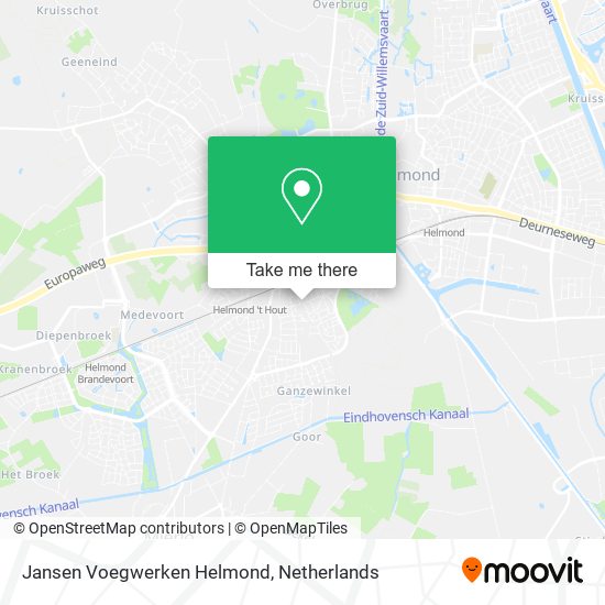Jansen Voegwerken Helmond map