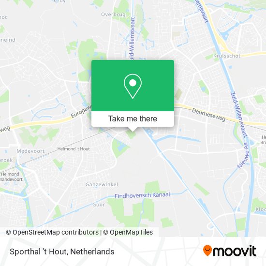 Sporthal 't Hout map