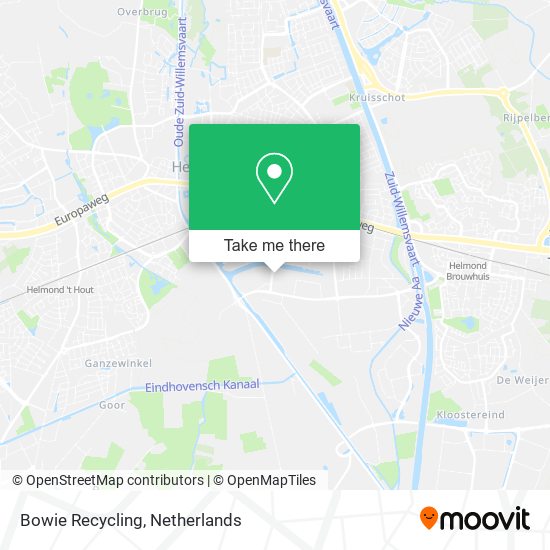 Bowie Recycling map