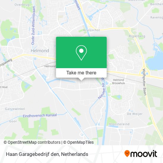 Haan Garagebedrijf den map