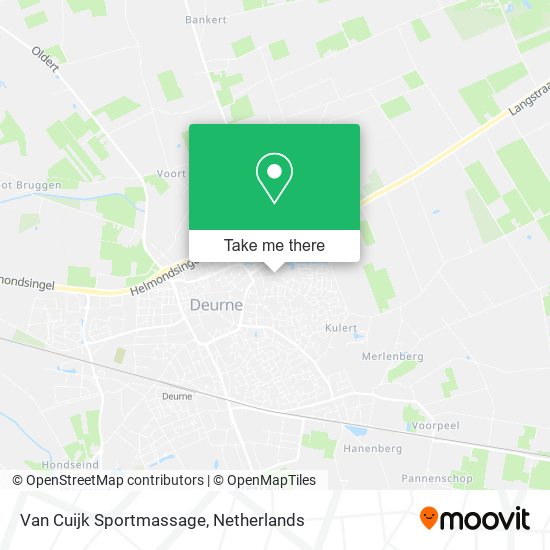 Van Cuijk Sportmassage map