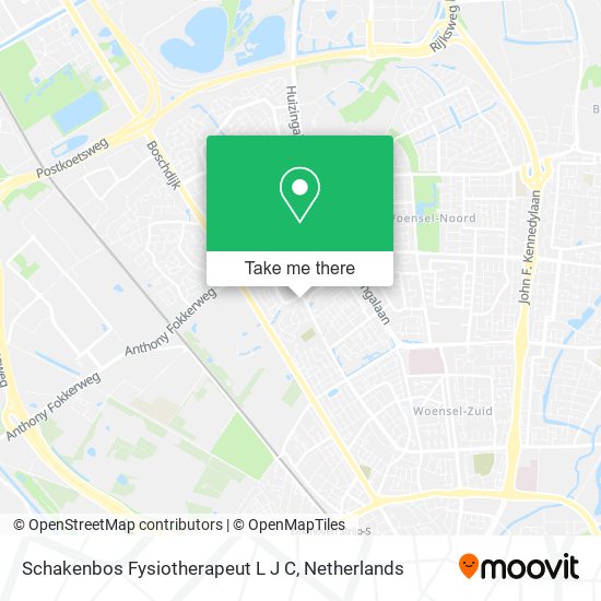 Schakenbos Fysiotherapeut L J C map