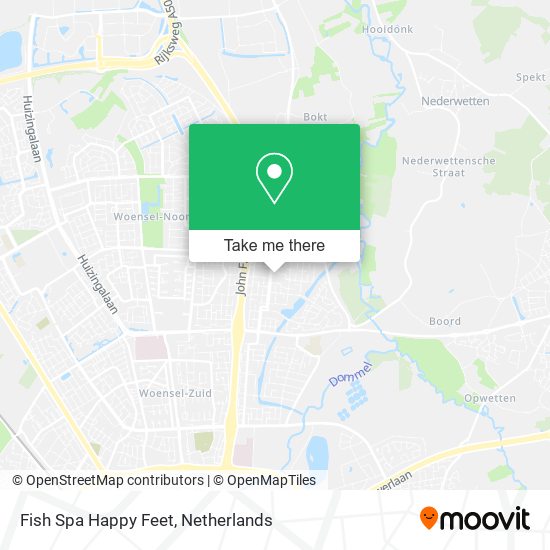 Fish Spa Happy Feet map