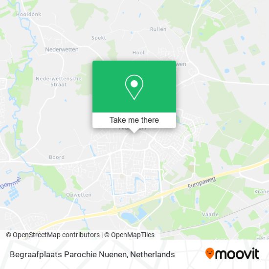 Begraafplaats Parochie Nuenen Karte