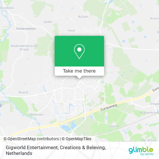 Gigworld Entertainment, Creations & Beleving map