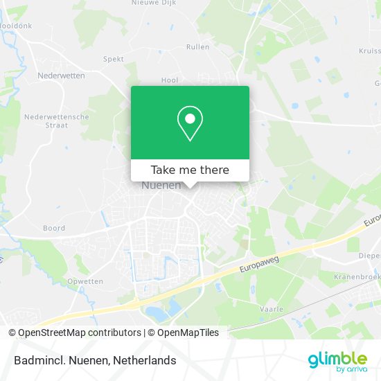 Badmincl. Nuenen map