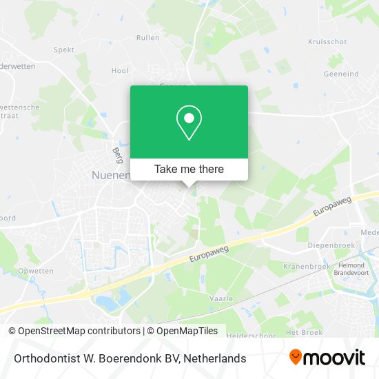 Orthodontist W. Boerendonk BV map