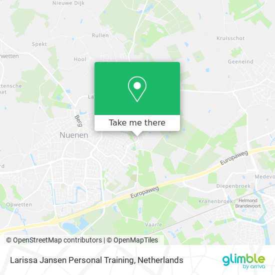 Larissa Jansen Personal Training map