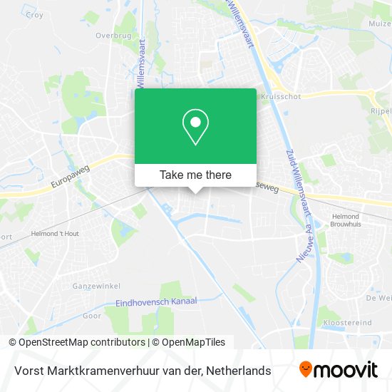 Vorst Marktkramenverhuur van der map