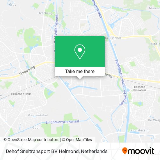 Dehof Sneltransport BV Helmond map