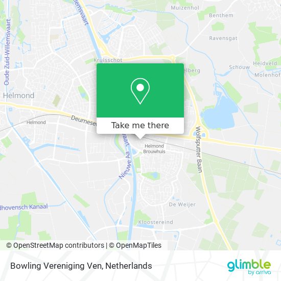 Bowling Vereniging Ven map