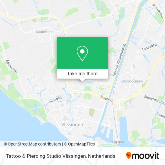 Tattoo & Piercing Studio Vlissingen Karte