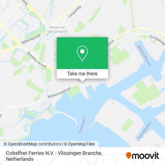 Cobelfret Ferries N.V. - Vlissingen Branche map