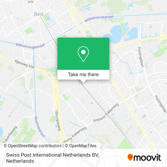 Swiss Post International Netherlands BV map