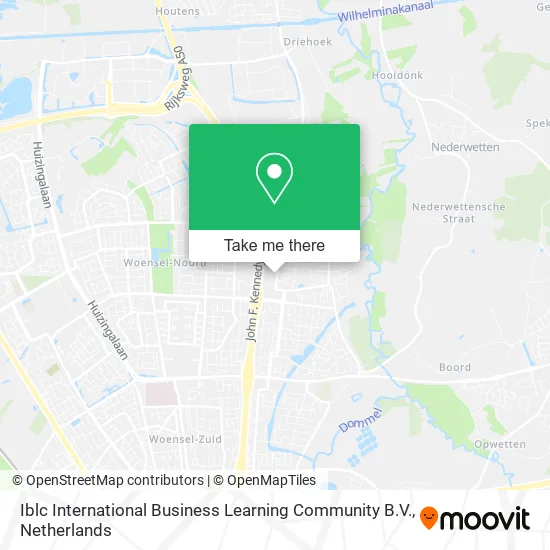 Iblc International Business Learning Community B.V. map