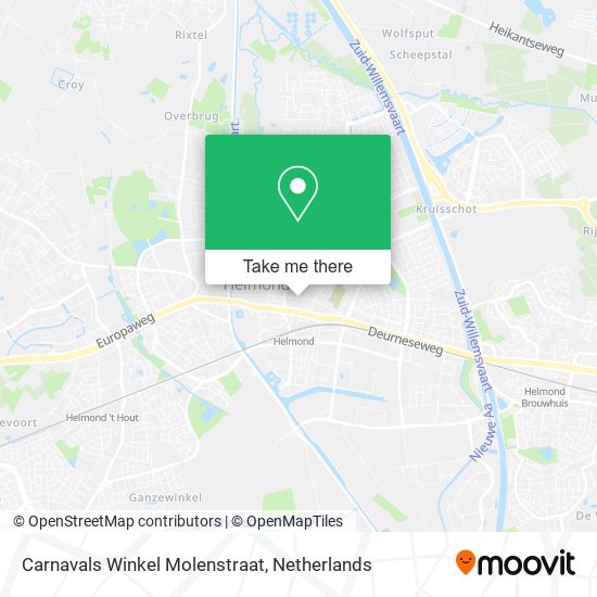 Carnavals Winkel Molenstraat Karte