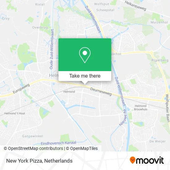 New York Pizza map