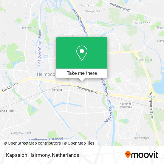 Kapsalon Hairmony map