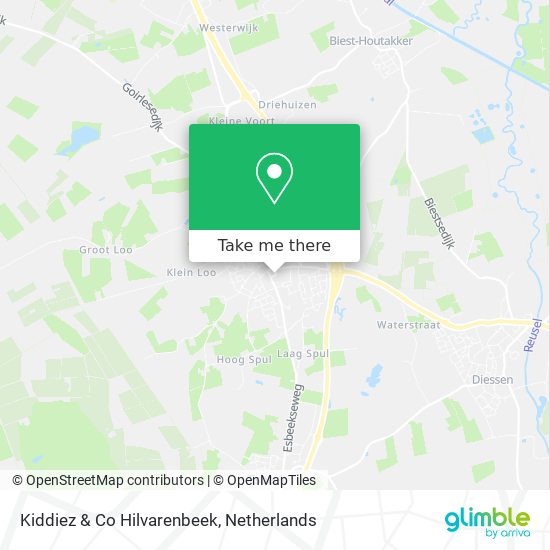 Kiddiez & Co Hilvarenbeek map