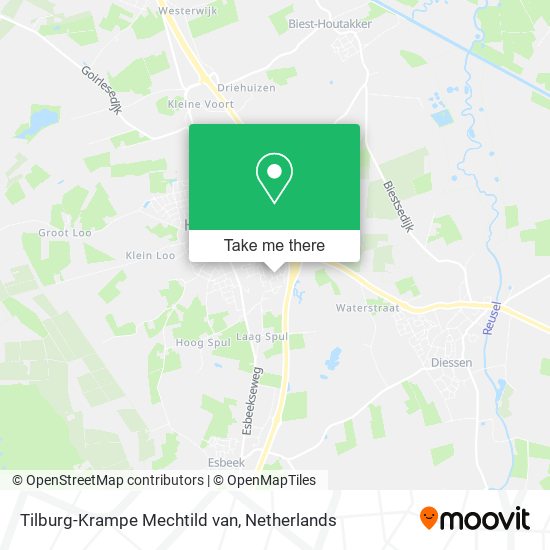 Tilburg-Krampe Mechtild van Karte