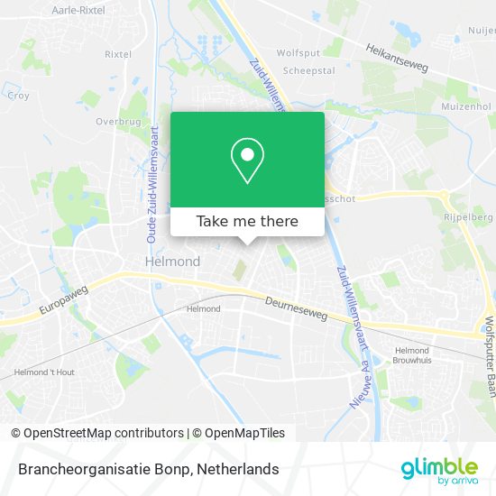 Brancheorganisatie Bonp map