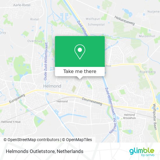 Helmonds Outletstore Karte