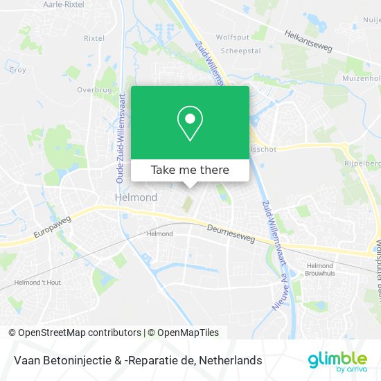 Vaan Betoninjectie & -Reparatie de map