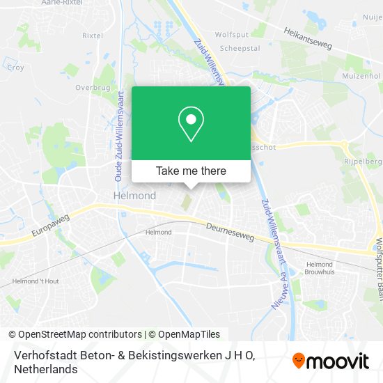 Verhofstadt Beton- & Bekistingswerken J H O map