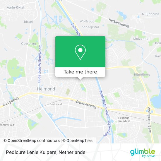 Pedicure Lenie Kuipers map