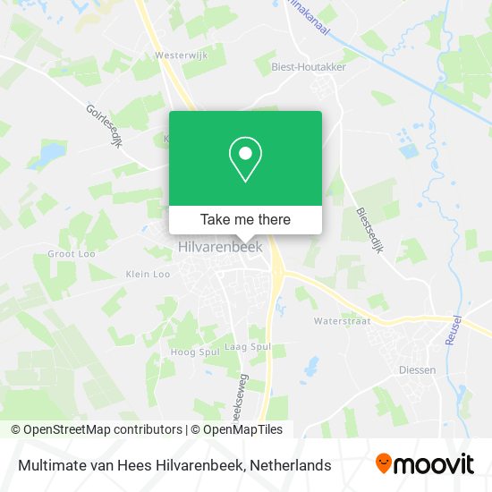 Multimate van Hees Hilvarenbeek Karte