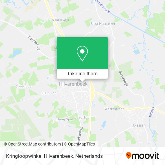 Kringloopwinkel Hilvarenbeek map