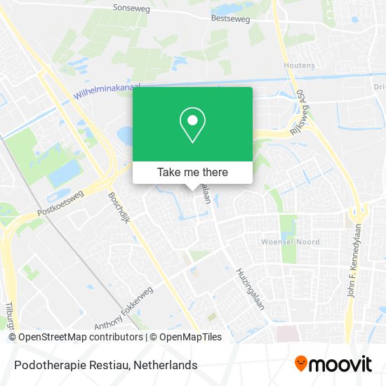 Podotherapie Restiau map