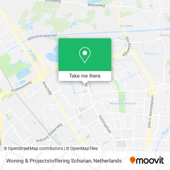 Woning & Projectstoffering Schurian map